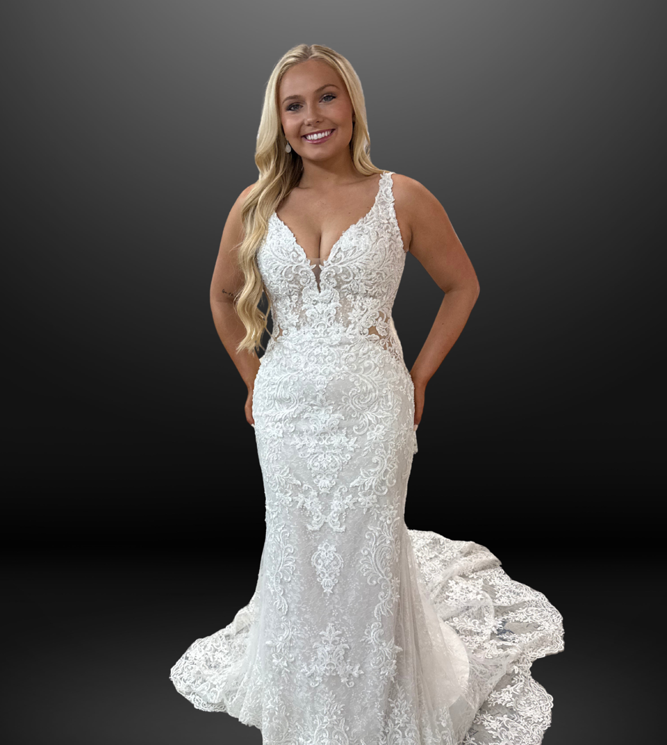 Model wearing a Bridal gown