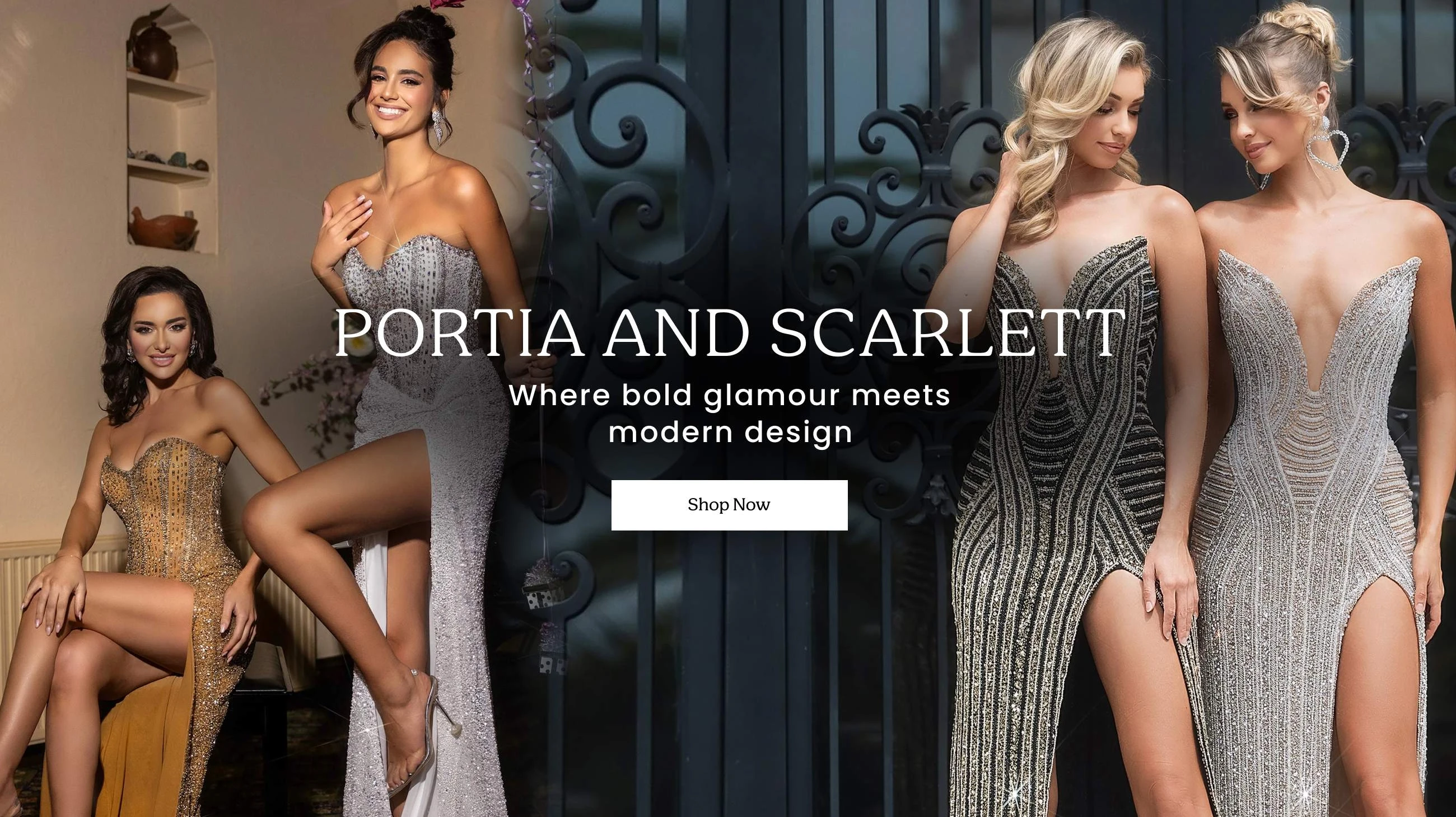 Portia and Scarlett Prom Banner
